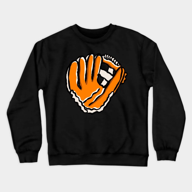 baseball glove Crewneck Sweatshirt by Stenau Artwerk